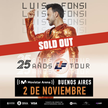 Entradas agotadas para ver a Luis Fonsi en el Movistar Arena